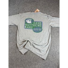 Vintage Dave Matthews Band Soldier Field T Shirt Mens Large Gray USA Y2K NWT