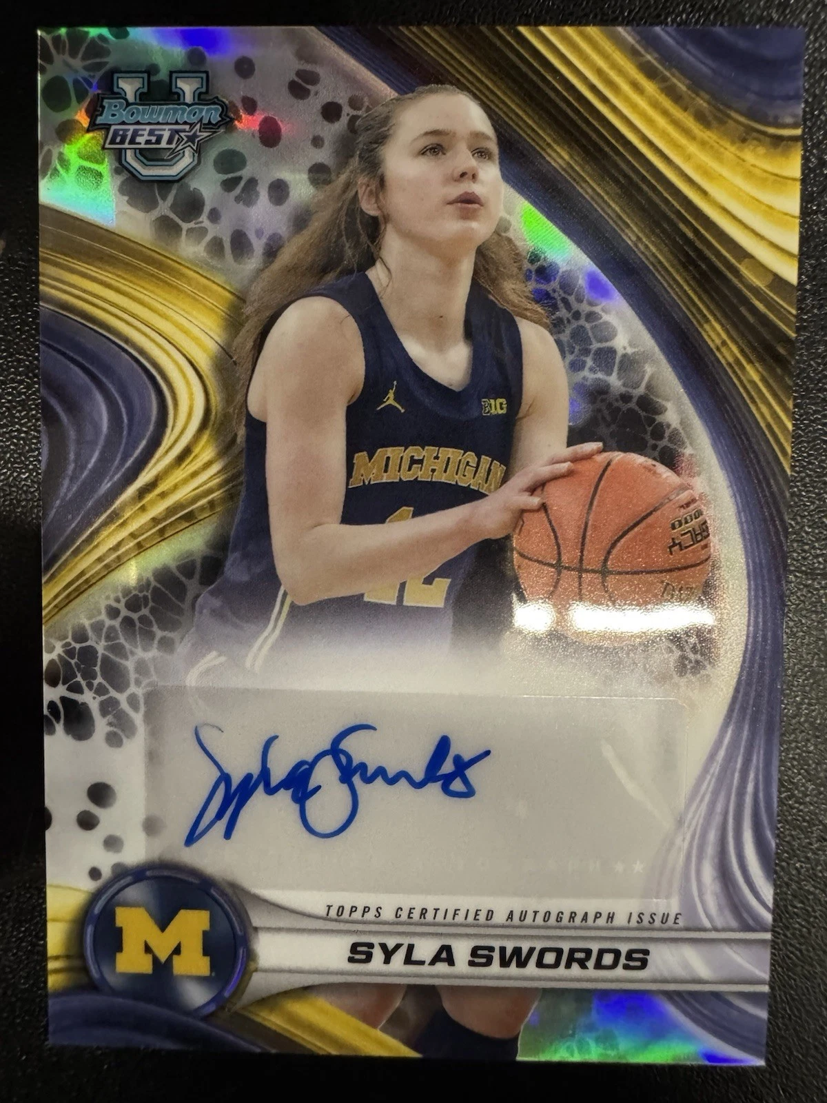 2024-25 Bowman University Best - Autographs Syla Swords #B24-SSW Refractor