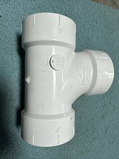 Spears P400-030 3" PVC DWV Sanitary Tee HubxHubxHub