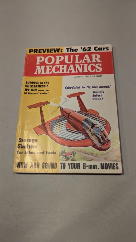 VTG |  1961 Popular Mechanics August Magazine "65 years old"