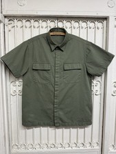 3sixteen Garage Shirt - Moss Heavy Poplin S/S Button Down Shirt Men’s Medium