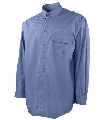 Beretta TM Roll-Up Button-Down Long-Sleeve Shooting Shirt in Infinity Size XL