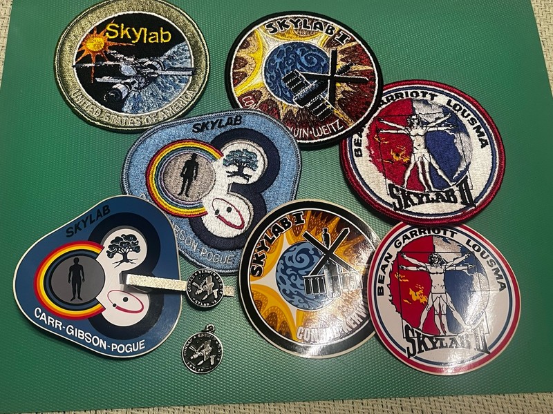 1970s Vintage NASA Skylab Mission Patches Decals And Launch Team Pin Charm