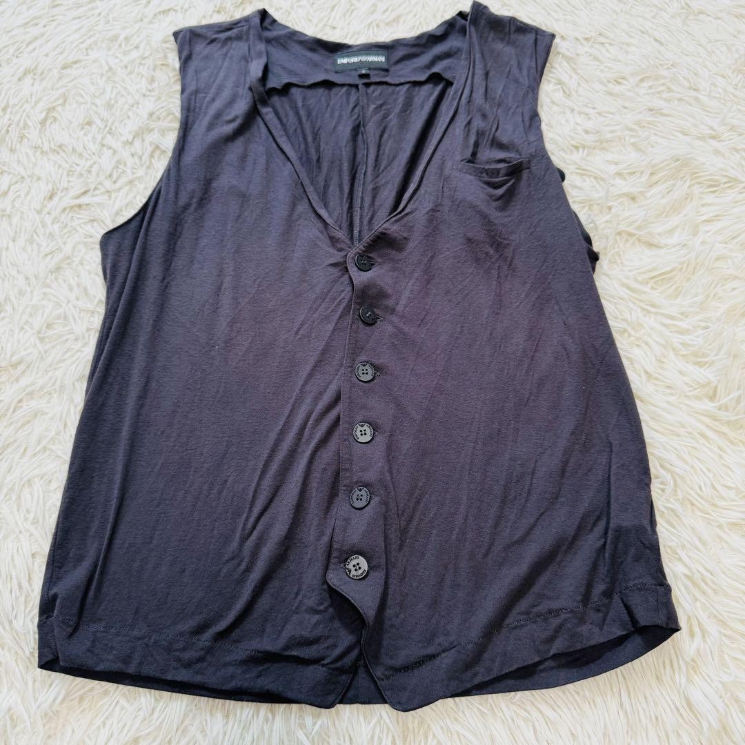 Emporio Armani Stretch Cotton Vest Gilet for Men