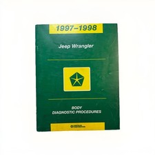 Jeep Wrangler 1997-1998 Oem Diagnostic Electrical Shop Service Repair Manual Dyi