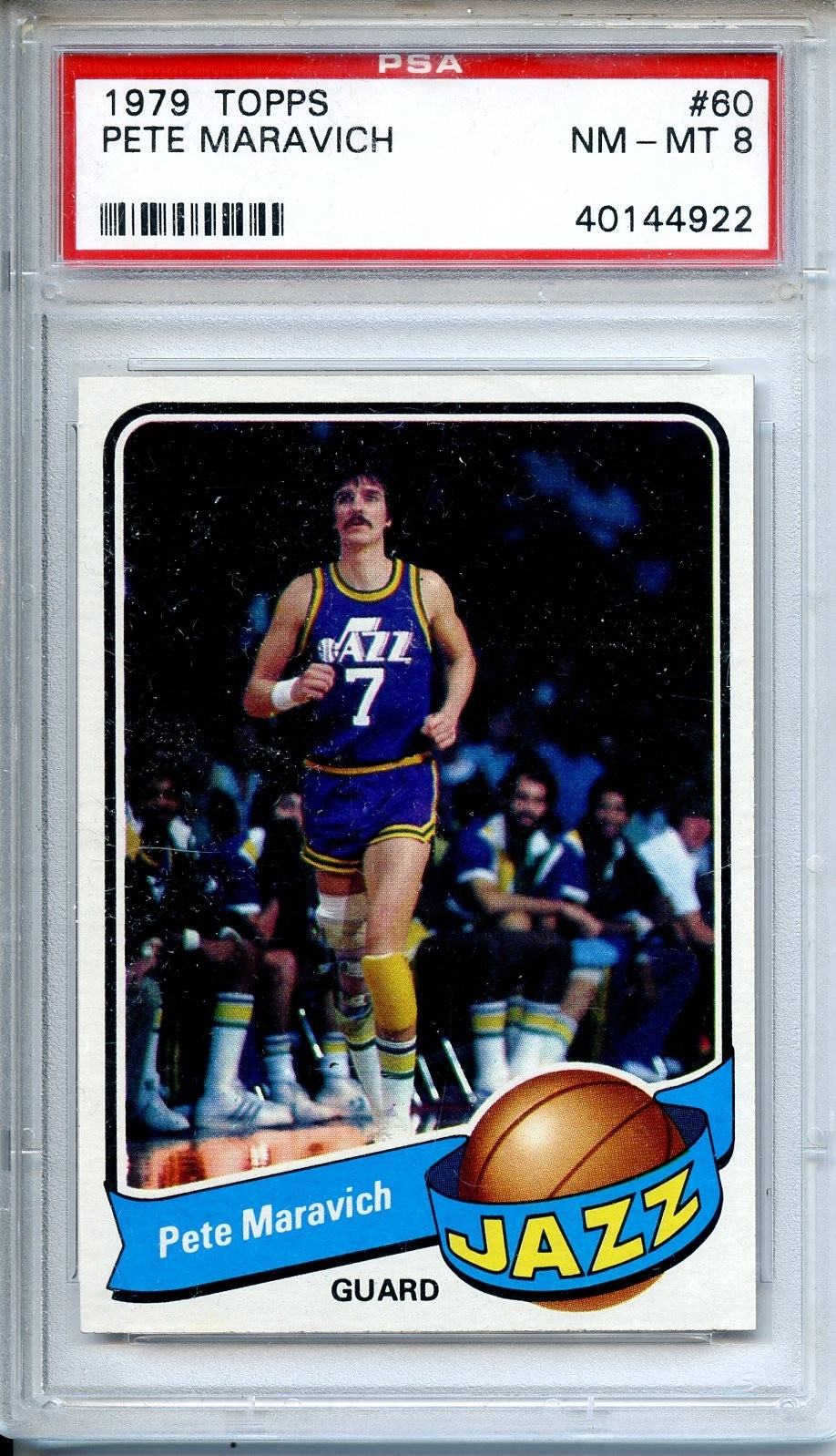 1979 NBA TOPPS PETE MARAVICH #60 PSA 8 NM-MT UTAH JAZZ