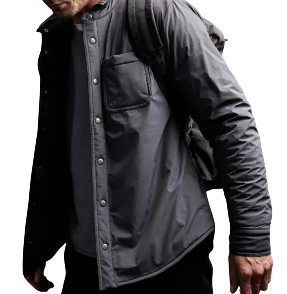 James Perse Yosemite Jacket Size 2 Plaid Lined Performance Fleece Blue $650 - Image 2 of 4