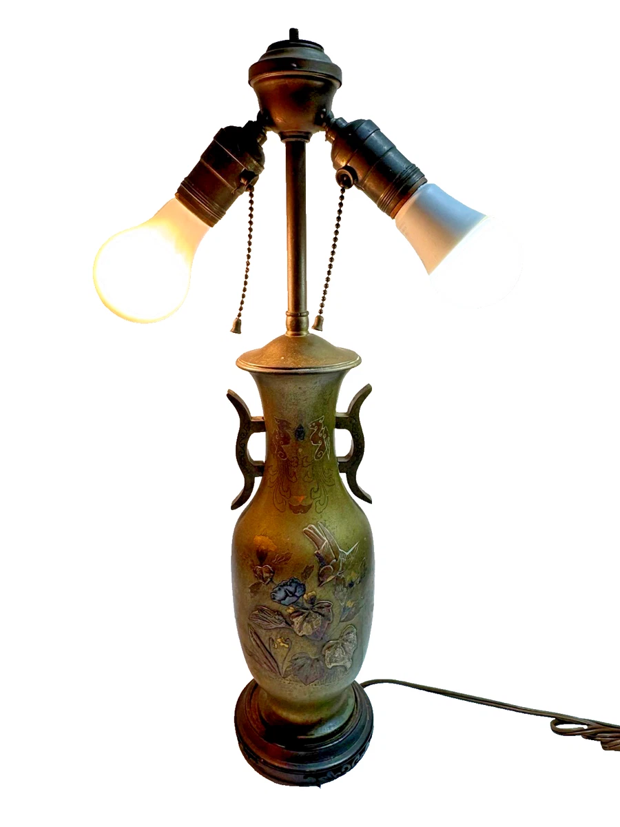 黄铜古董日本原创古董花瓶| eBay