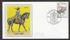 Belgium #841 4.5fr Stamp Day -Thurn and Taxis Courier-  FDC