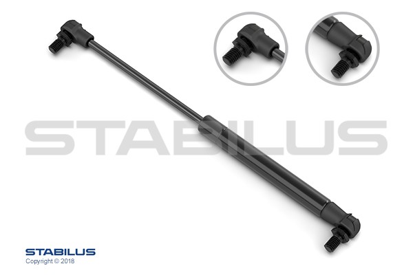 Fits STABILUS STA5075DQ Gas Spring, boot/cargo area STA5075DQ Boot gas spring