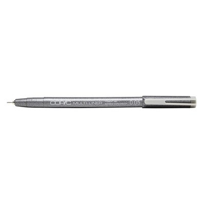 COPIC Fineliner Multiliner 0,05 mm grau