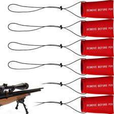 6-Pack Airsoft Paintball Barrel Covers with Elastic Bungee Cord, 5.51"x3.15