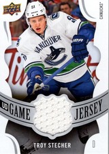 2018-19 Upper Deck Game Jerseys #GJTS Troy Stecher D Jersey - HKY