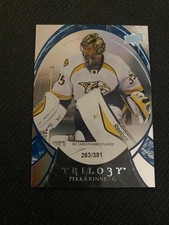 2015-16 Upper Deck Trilogy #50 Pekka Rinne Blue Rainbow Foil #/381