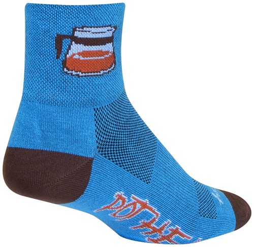 SockGuy Pothead Cycling Socks Small/Medium Blue - Picture 1 of 3