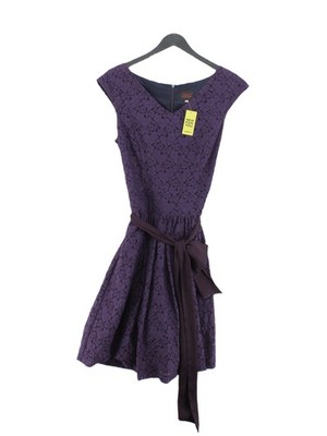 Avoca A-Linie Midikleid UK10 in Lila