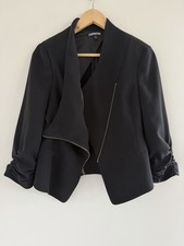 Express Women's Modern Minimalist Blazer 3/4 Sleeve Edgy Chic Casual Career Sz 6