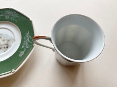 Hermes Dog Cup & Saucer West Highland White Terrier Porcelain W