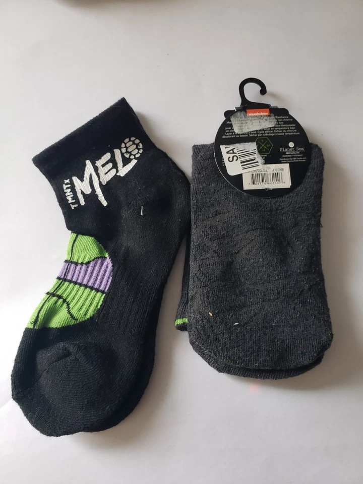 2 Pares Calcetines TMNT Talla 6-8 Zapato Talla 10.5-4 Foto 2 de 3