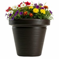Howhomely Blumentopf Pflanzgefäß ÜBertopf Braun H34Xb39Cm Pflanztopf BlumenküBel