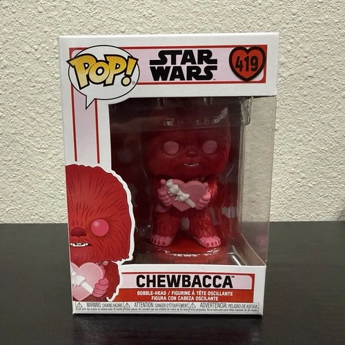 Funko Pop! Star Wars Chewbacca Valentines Day Pink Edition #419 w/ Protector