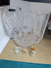 Collection Of Crystal Vases And Display Pieces. Includes Some Swarovski.