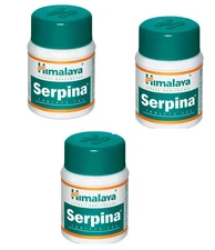 3 x Himalaya Serpina 300 Tablets For High Blood Pressure & Heart Support