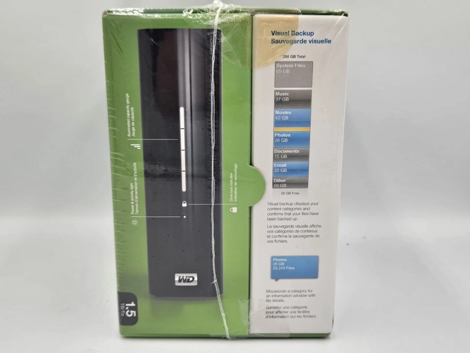 WD Western Digital My Book Essential 1.5 TB USB 2.0 External Hard Drive - Sealed - Image 4 of 4