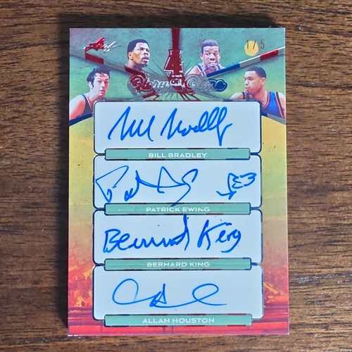 Leaf 2025 Glory of the Game 4 Glory #4G-1 Ewing/King/Houston/Bradley Auto /5