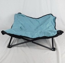 Paws  Pals Folding Camping Pet Bed Medium 28" x 28" Blue Elevated Portable