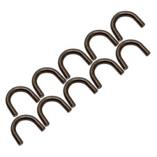10PK 1/2" Thick Weld On U Steel D Ring Rope Hook Tie Down Trailer Truck