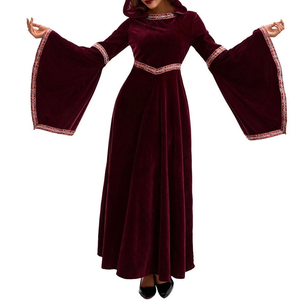 VETEMENTS Costume vestito medievale con cappuccio festa casual vacanza vestito nuovo condizioni abbigliamento