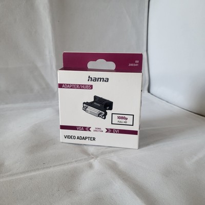 Hama VGA-Stecker auf DVI-Buchse - Video Adapter - Full-HD 1080p Stecker Monitor