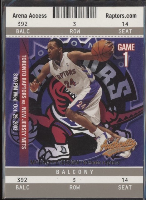 2003-04 Morris Peterson Fleer Authentix Balcony     138/250    #64 (21C3008)