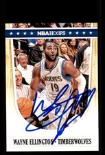 Signed Basketball Card Auto Wayne Ellington 2011-12 Hoops #134 Timberwolves