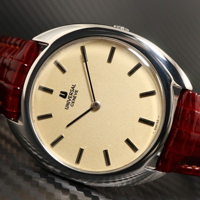 UNIVERSAL GENEVE ULTRA-SLIM White Dial 842111 Cal. 1-42 Vintage