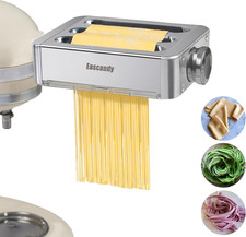 Accesorio para hacer pasta todo metal para Kitchenaid, accesorio de pasta 3 en 1 para kit