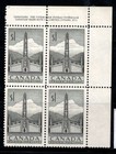Canada 1952 Mi. 276 Neuf ** 100% Bloc de quatre 1 $, Totem Pole, Ottawa