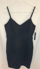 NWT Lulus Little black Dress LBD Bodycon Short Sz M Stretch Cocktail Classic