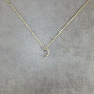 Authentic Moon CZ GOLD Plated Necklace Star Islam Muslim Ottoman Arab Waxing Turkey
