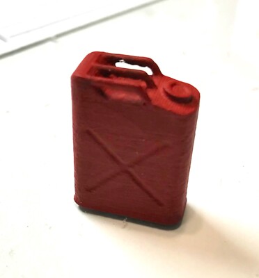 RTR PAINTED -Jerry Can Gasoline Containers RTR S Scale (1:64) - Pack of 5