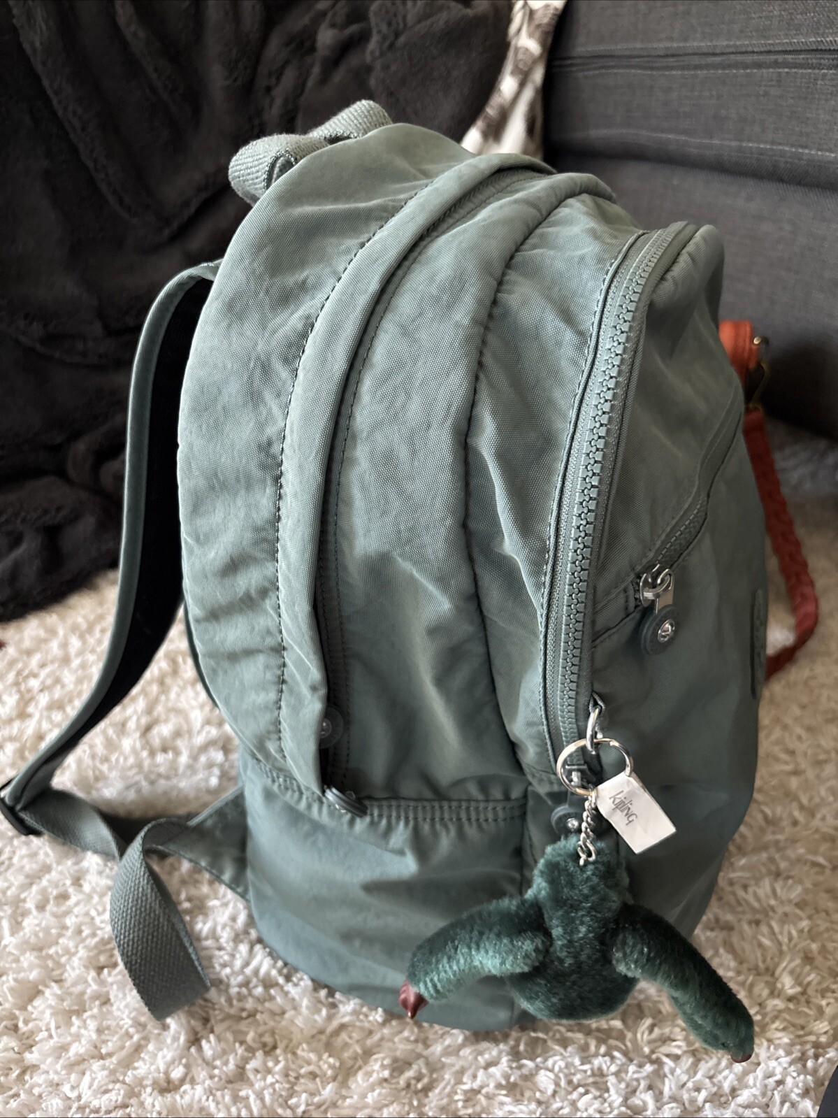 Kipling Mini Backpack Monkey Key Chain Color Teal - image 5