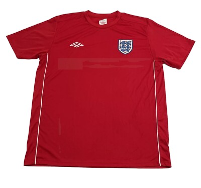 Umbro XL England Training Jersey Soccer Red Football | eBay