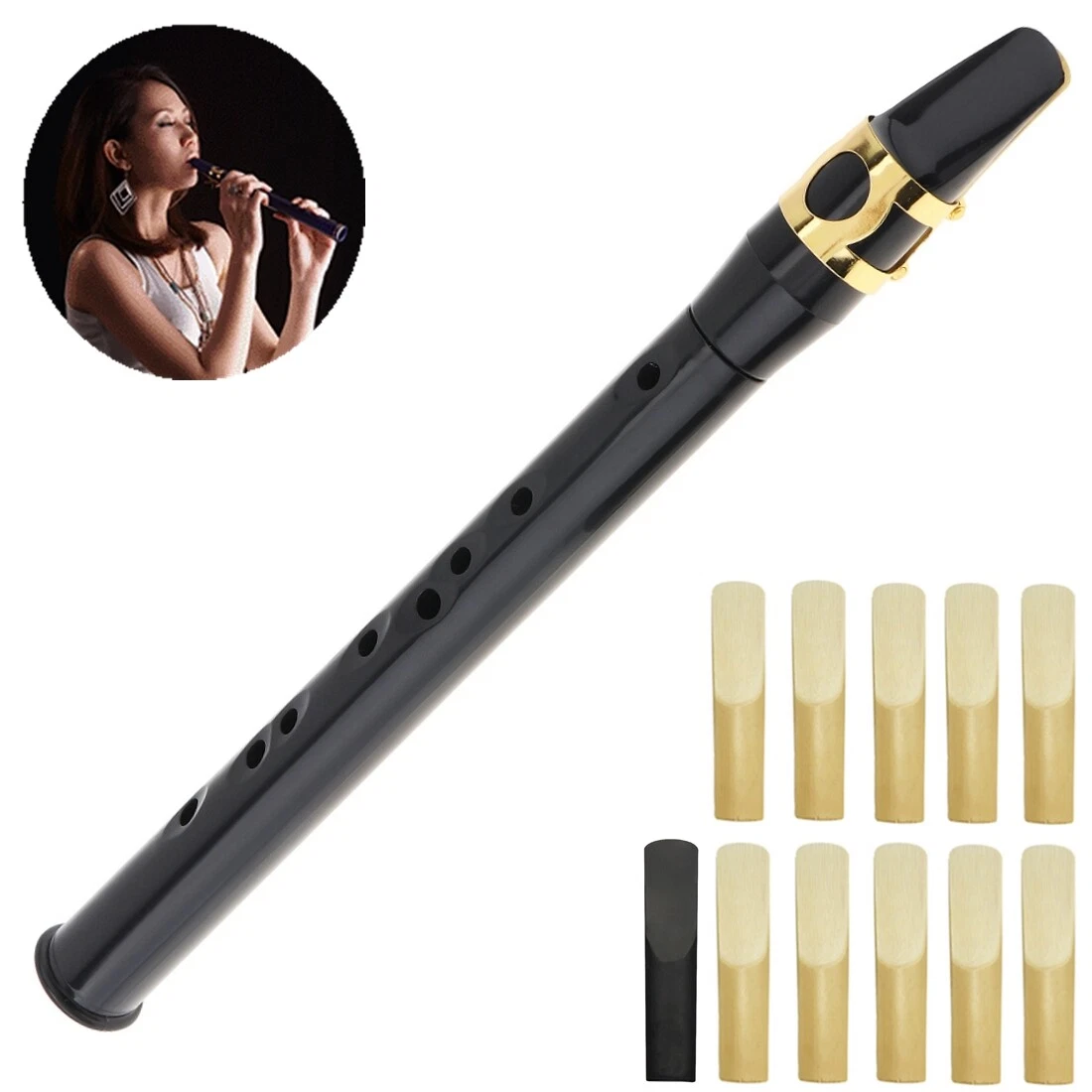Pocket Sax Mini Portable Saxophone Little Saxophone 8 Hole With