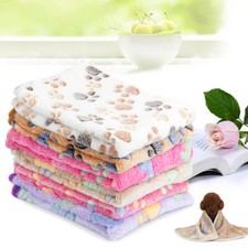 Soft Coral Fleece Sleeping Pet Bed Blanket For Dog Cat Tour Camping Bed Mat Warm