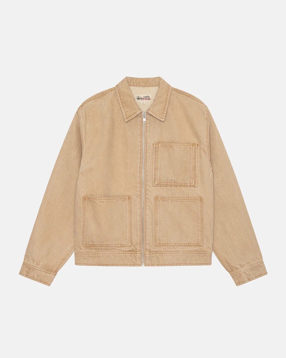 Stüssy ZIP WORK JACKET DENIM Size S Ç | eBay Stüssy ZIP WORK JACKET DENIM Size S Ç | eBay