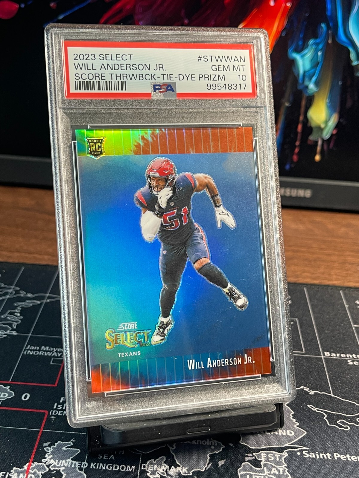 Will Anderson Panini Select Score Select Throwback #STWWAN Tie Dye