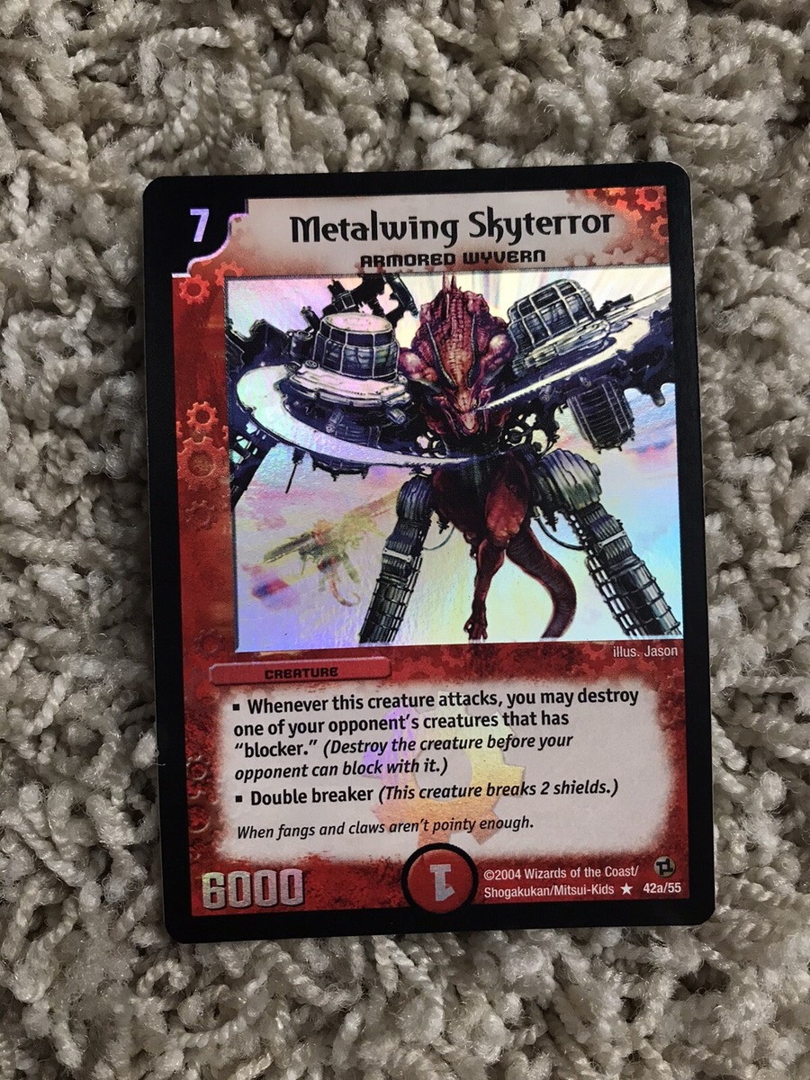 Duel Masters Metalwing Skyterror 42a/55 Holo Mint Armored Wyvern