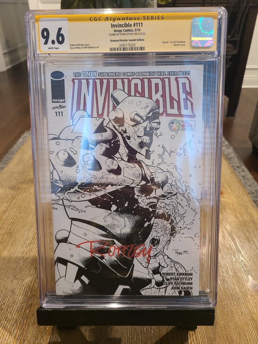 INVINCIBLE 111 CGC 9.6 SIGNED RYAN OTTLEY IN RED DEATH OF CECIL