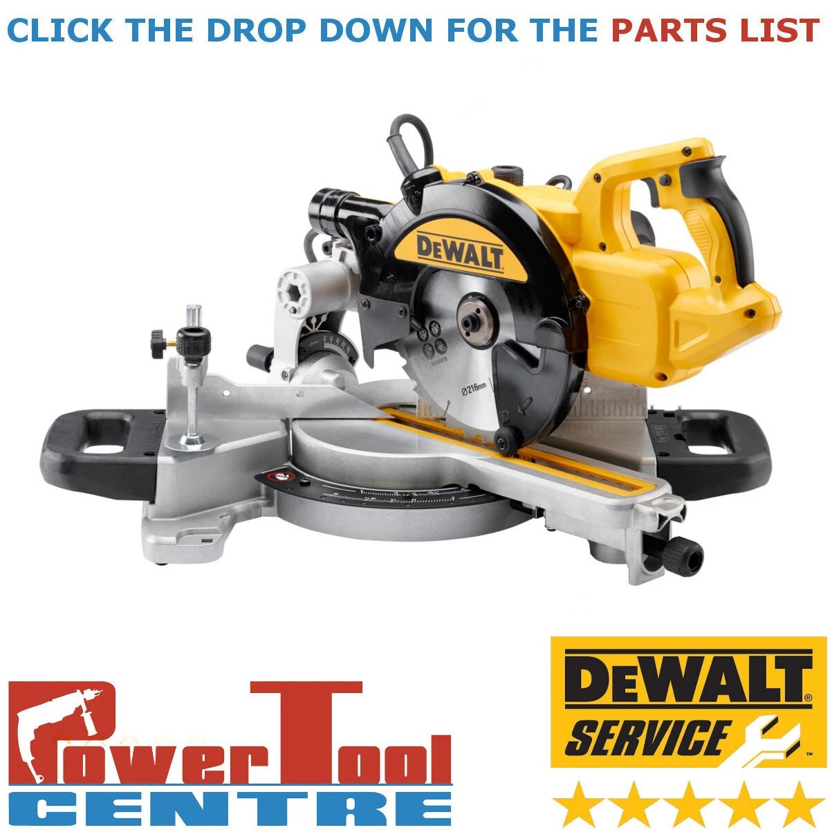 Dewalt miter 2024 saw handle